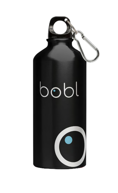 Bobl Metallic Black Bottle
